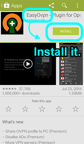 2 install EasyOvpn APP