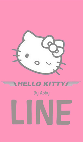 LINE theme for android 1- hello kitty