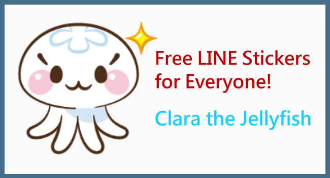 Download Free LINE Stickers_Clara the Jellyfish_650.png