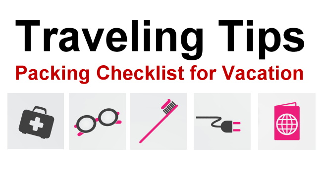 【Packing Checklist】Essential traveling luggage for your vacation 1jpg